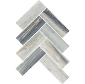 Azure Herringbone - stone tile